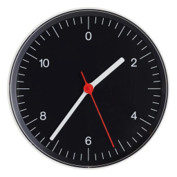Nástenné hodiny Wall clock Black 26 cm