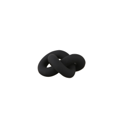 Keramická dekorácia Knot Black