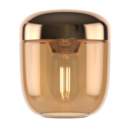 Závesné svietidlo Acorn Amber Brass
