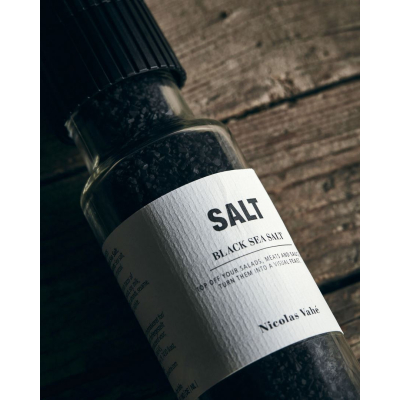                             Černá sůl s aktivním uhlím Black s mlýnkem 320 g                        