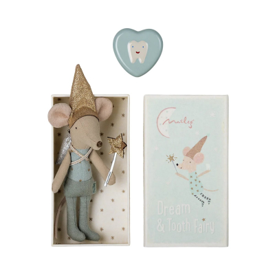                             Myška s krabičkou na zúbky Tooth fairy Blue                        
