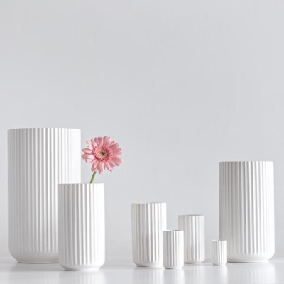                             Porcelánová váza Lyngby bílá - 15 cm                        