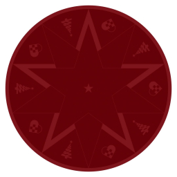 Koberec pod stromeček Christmas Advent Red 140 cm