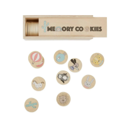 Dřevěné pexeso v krabičce Cookies