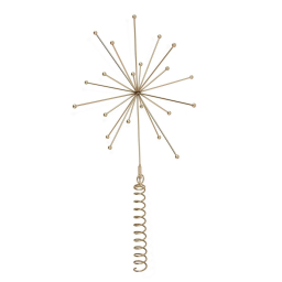 Špička na vánoční stromeček Pearl Brass