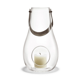 Skleněná lucerna Design With Light Clear 29 cm