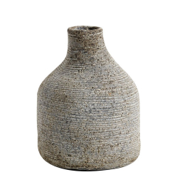 Terakotová váza Rustic Stain Grey 18 cm