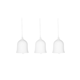 Porcelánové zvonečky Bells White - set 3 ks