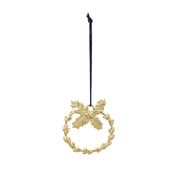 Vánoční ozdoba Holly Gold 7 cm