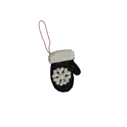 Závěsná vlněná dekorace Ullskullen Dark Grey