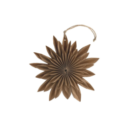 Vánoční papírová hvězda Buared Brown 15 cm