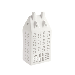Keramický svícen domeček Storstaden nr 3 White