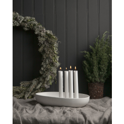 Keramický adventní svícen Gullholmen White