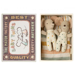 Myší dvojčátka v krabičce od sirek Baby Twins