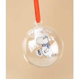 Skleněná vánoční ozdoba Moomin Winter 7 cm