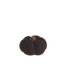 Plstěná dekorace dýně Haga Dark Brown