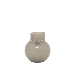 Skleněná váza Ernst Beige 10 cm