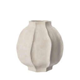 Kameninová váza Floral Natural White 24 cm