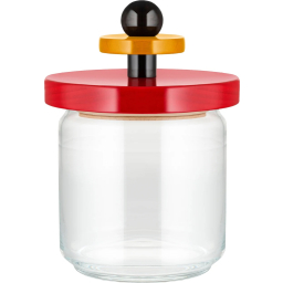 Skleněná dóza 100 Collection Alessi 0,75 l Red