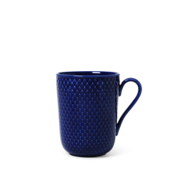 Porcelánový hrnek Rhombe Dark Blue 330 ml