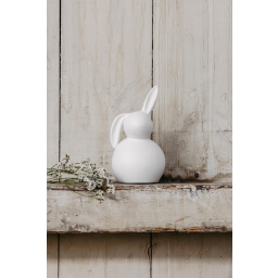 Veľkonočná dekorácia zajačik Marta White 15 cm