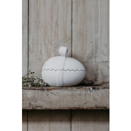 Veľkonočná dekorácia vajíčko Lundby White 14 cm