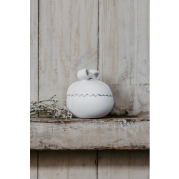 Veľkonočná dekorácia vajíčko Lundby White 11 cm