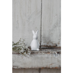Velikonoční dekorace zajíček Frans White 8 cm