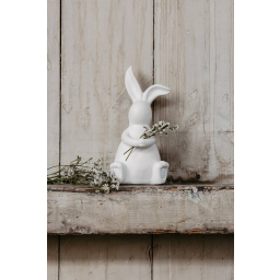 Velikonoční dekorace zajíček Elias White 19 cm