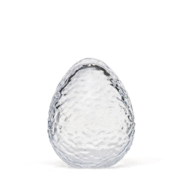 Sklenené veľkonočné vajíčko Gry Clear 12 cm