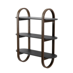 Polička Bellwood Wall Shelf Black Walnut