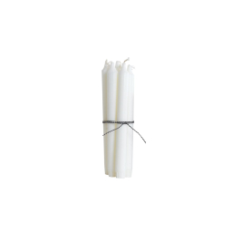 Bílé svíčky Candles White - set 5 ks