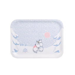 Servírovací tác Moomin Let It Snow 27x20 cm