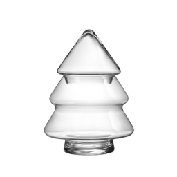 Skleněná vánoční dóza Christmas Tree 20 cm