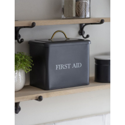 Plechový box na léky First Aid Carbon