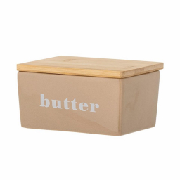 Keramická dóza na máslo s víčkem Butter Brown