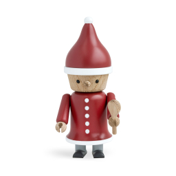 Vánoční dřevěná figurka Mary s vařečkou