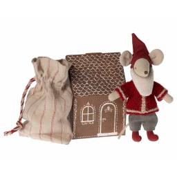 Myšák v perníkovém domečku Santa Mouse