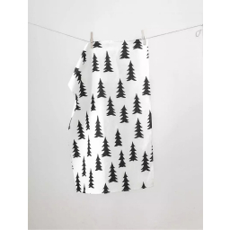 Kuchyňská utěrka Gran White/Black 70x47 cm
