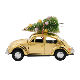 Vánoční autíčko Xmas Car Golden