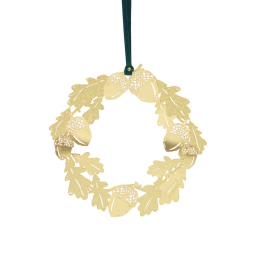 Závěsná dekorace Oak Wreath Gold