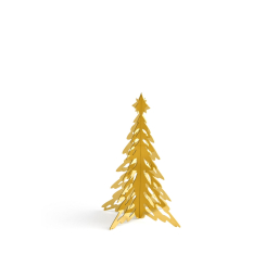 Kovový stromeček Pinetree Brass 15 cm