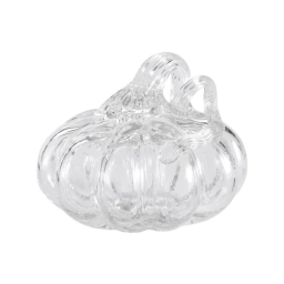 Skleněná dekorace Pumpkin Clear 8 cm