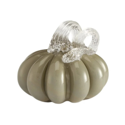 Skleněná dekorace Pumpkin Khaki 8 cm