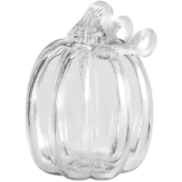 Skleněná dekorace Pumpkin Clear 14 cm