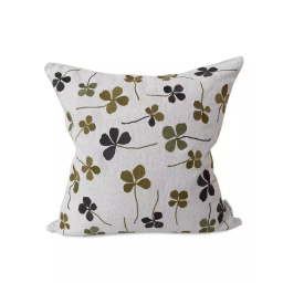 Vyšívaný povlak na polštář Clover Green 50x50 cm