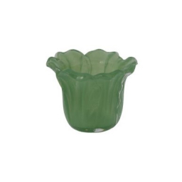 Skleněný svícen na čajovou svíčku Ljunga Green
