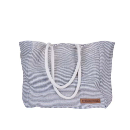 Plážová taška Ester Jute Blue White