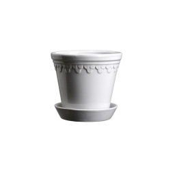 Květináč Kobenhavner glazovaný White 14 cm