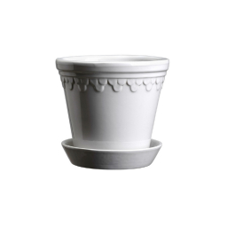 Květináč Kobenhavner glazovaný White 18 cm